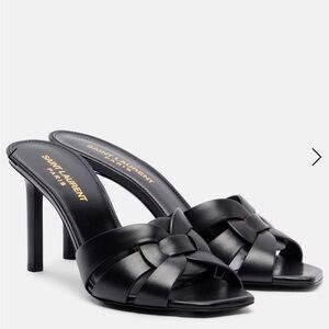 NEW SAINT LAURENT Tribute 85 leather sandals
